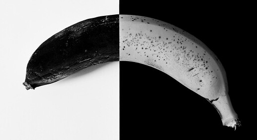 It's hard to find stock photos of a 20-year-old banana, so here's an artsy one by GeriArt on Pixabay instead.